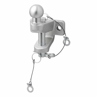 ProPlus Gecombineerde trekhaakkogel - tweevoudige uitvoering - E11-gekeurd - 50 mm - zilver