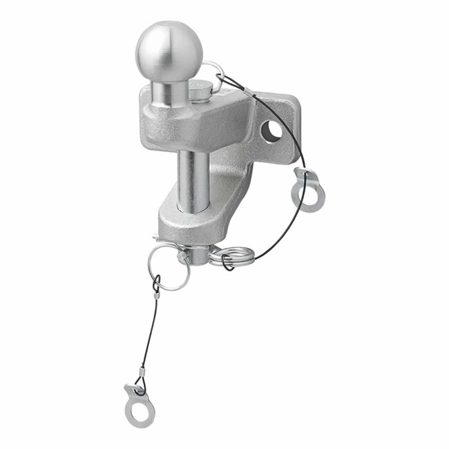 ProPlus Gecombineerde trekhaakkogel - tweevoudige uitvoering - E11-gekeurd - 50 mm - zilver
