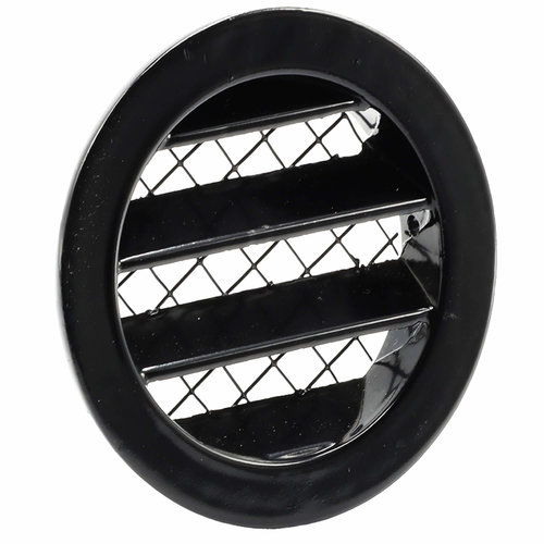 Nedco Schoepenrooster - Rond - Aluminium - Ø 100 mm - Zwart Nedco Schoepenrooster - Rond - Aluminium - Ø 100 mm - Zwart