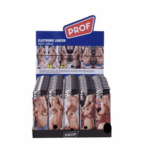 Prof Wegwerpaansteker - Sexy Girls - 8 x 2.4 x 1.2 cm - 50 stuks Prof Wegwerpaansteker - Sexy Girls - 8 x 2.4 x 1.2 cm - 50 stuks