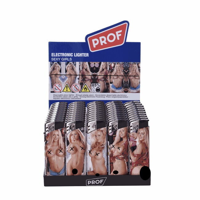 Prof Wegwerpaanstekers - Sexy Girls - Regelbare vlam - 50 stuks - 8 x 2.4 x 1.2 cm