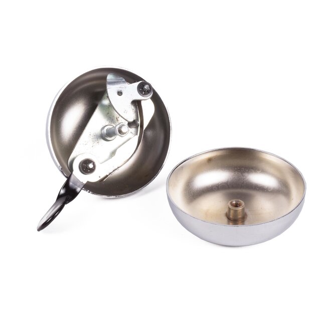 Benson Grote fietsbel - Ding Dong geluid - Chroom - 80 mm - Modern design