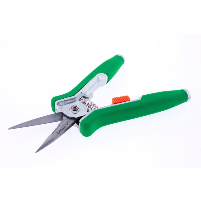 Benson Bloemensnoeischaar - Sk5 koolstofstaal - 15 cm - Grijs/Groen - Rechts/Links