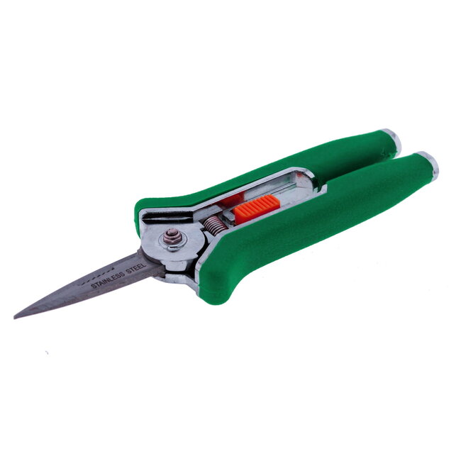 Benson Bloemensnoeischaar - Sk5 koolstofstaal - 15 cm - Grijs/Groen - Rechts/Links