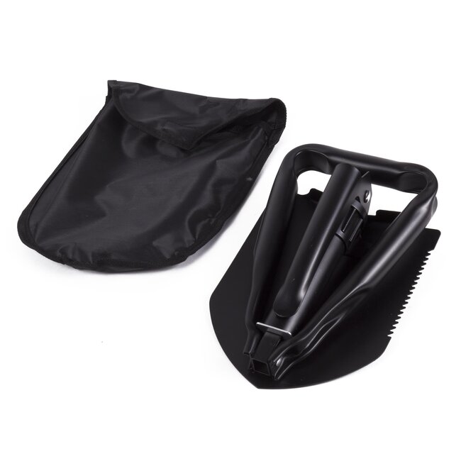 Benson Multifunctionele opklapbare pioniersschep - legergroen - duurzaam staal - compact en handzaam