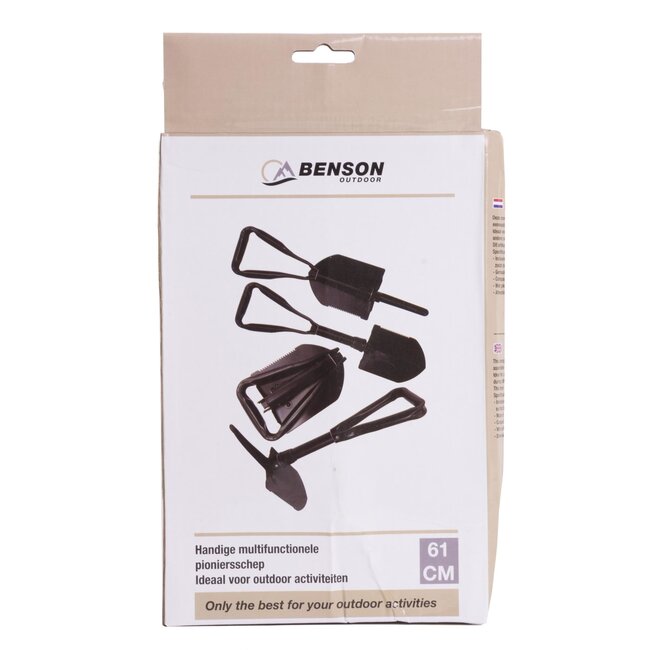 Benson Multifunctionele opklapbare pioniersschep - legergroen - duurzaam staal - compact en handzaam