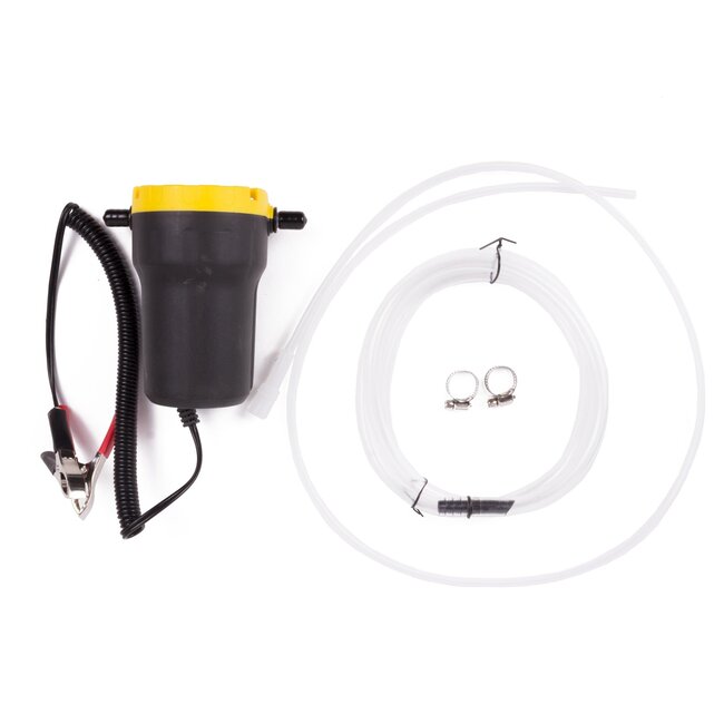 Hofftech Vloeistofpomp - 12V - Voor olie - 3 liter per minuut - Inclusief slangen en accuklemmen