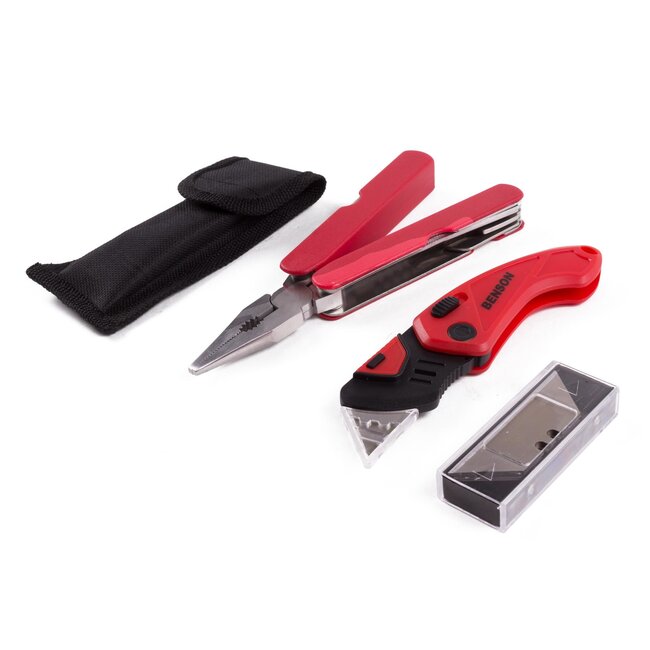 Benson Multitool en stanleymes - Inclusief reservemesjes - Compact en veelzijdig
