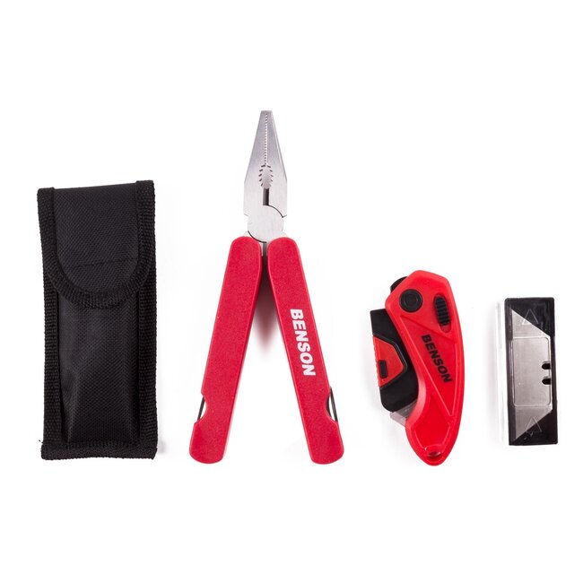 Benson Multitool en stanleymes - Inclusief reservemesjes - Compact en veelzijdig