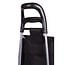 Benson Inklapbare boodschappentrolley - 40 liter - ergonomisch handvat - zwart - 92 cm hoog