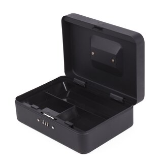 Benson Compacte geldkluis - combinatieslot - uitneembare bak - zwart - 25 x 18 x 9 cm