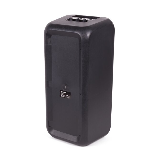 Benson Bluetooth speaker - zwart - radio - LED verlichting - 23.5 x 20.7 x 50.3 cm