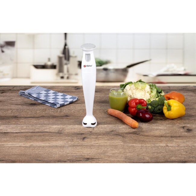 Alpina Staafmixer - 150W - Roestvrijstaal - Eenvoudig Pureren en Mixen