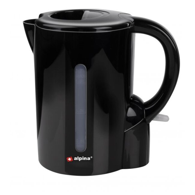 Alpina Zwarte waterkoker - 1,7 liter - Snoerloos - Droogkookbeveiliging - 2200 watt