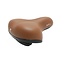 Selle Comfortabel fietszadel - breed zitvlak - ventilatiesleuf - bruine kleur - unisex