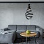 TooLight Moderne hanglamp - geometrisch design - zwart - 23 x 41 cm