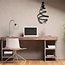TooLight Moderne hanglamp - geometrisch design - zwart - 23 x 41 cm