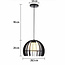 TooLight Modern Hanglamp - E27 - Ø 28.5 cm - Zwart
