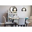 TooLight Moderne hanglamp - geometrisch design - zwart metaal - Ø 28.5 cm