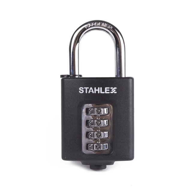 Stahlex Hangslot met cijfercode - 4-cijferig - Quick Reset - 50 mm - zwart
