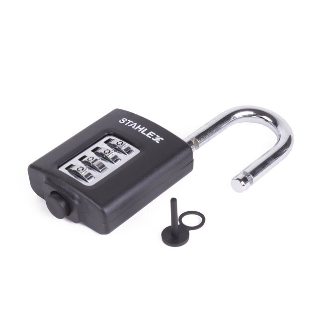 Stahlex Hangslot met cijfercode - 4-cijferig - Quick Reset - 50 mm - zwart