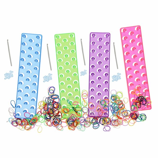 Merkloos Loomband Bord - Trainer Pack - 22 x 8 x 4 cm. - Kleurenmix