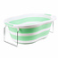 Benson Opvouwbaar babybadje - antislip bodem - 70 x 46,5 x 23 cm - groen/wit