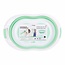 Benson Opvouwbaar babybadje - antislip bodem - 70 x 46,5 x 23 cm - groen/wit