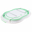 Benson Opvouwbaar babybadje - antislip bodem - 70 x 46,5 x 23 cm - groen/wit