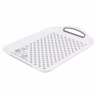 Benson Anti-slip dienblad - 40.5 x 28.5 cm - wit - vaatwasserbestendig
