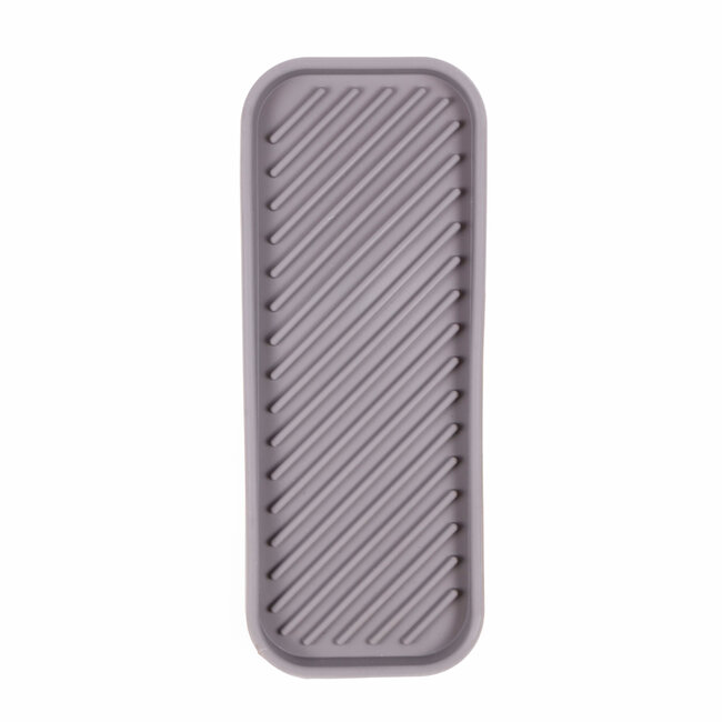 Benson Siliconen afdruipmat - hittebestendig - 23,5 x 9,5 cm - grijs