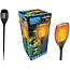 Lifetime Solarlamp - Dansende Vlam - 72 LED's - Zwart