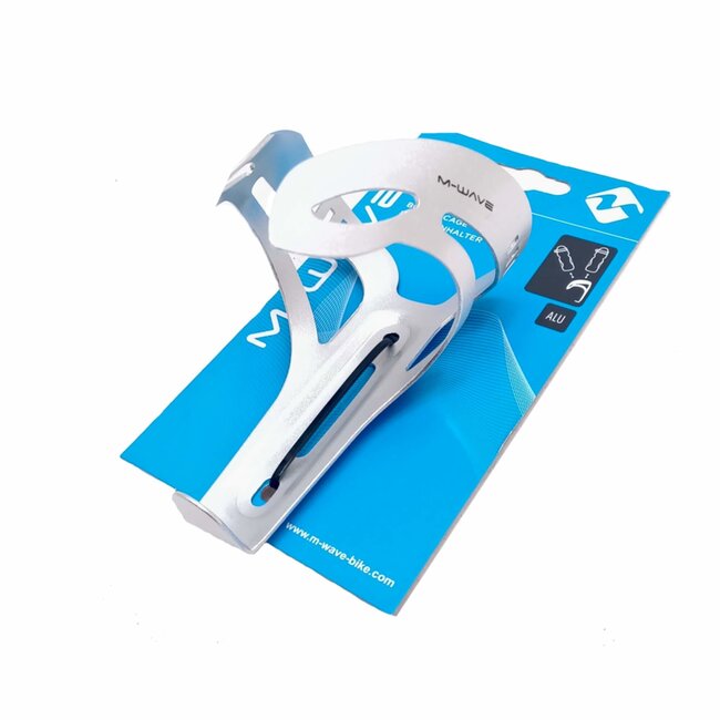 M-Wave Aluminium bidonhouder - Ø 75 mm - zilver - eenvoudig te monteren
