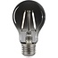 TooLight Filament LED lamp - Smoke look - Warmwit 4000K - E27 fitting - Bolvorm G60 - 2.5W - Spatwaterdicht IP54