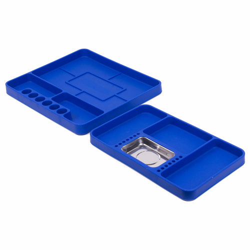 Benson Gereedschapsbak - Tool Tray - Siliconen - Blauw - 2 delig Benson Gereedschapsbak - Tool Tray - Siliconen - Blauw - 2 delig