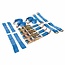 Silverline Complete set sjorbanden voor autotransport - 16-delig - 3 meter - 4000 kg capaciteit