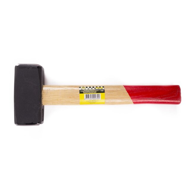 Benson Stevige moker - 1 kilo - essenhouten antislipsteel - gehard staal