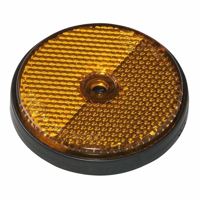 ProPlus Reflector rond - schroefbevestiging - oranje - Ø 60 mm - E-keur - universeel gebruik