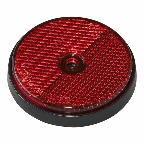 Pro Plus Reflector met Schroefbevestiging - Ø 60 mm - Rood Pro Plus Reflector met Schroefbevestiging - Ø 60 mm - Rood