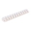 Benson Kroonsteenstrip 6 mm² - 10 rijen - 12 klemmen - transparant - wit