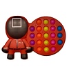 Merkloos Pop It Fidget Toy - Bekend van Squid Game - Vierkant Merkloos Pop It Fidget Toy - Bekend van Squid Game - Vierkant