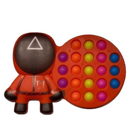 Merkloos Pop It Fidget Toy - Bekend van Squid Game - Driehoek Merkloos Pop It Fidget Toy - Bekend van Squid Game - Driehoek