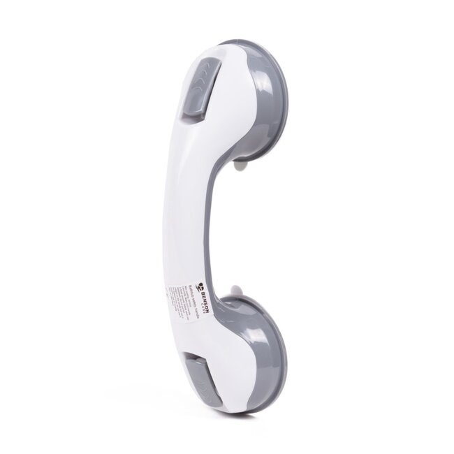 Benson Multifunctionele handgreep met zuignappen - 29,5 cm - set van 2 - wit of wit/grijs
