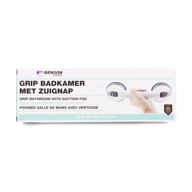 Benson Multifunctionele zuignap handgreep - extra veiligheid - set van 4 - 29,5 cm
