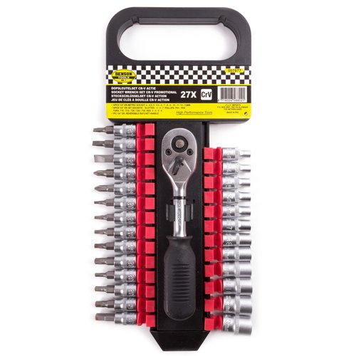 Benson Dopsleutelset - 27 delig - CRV Benson Dopsleutelset - 27 delig - CRV