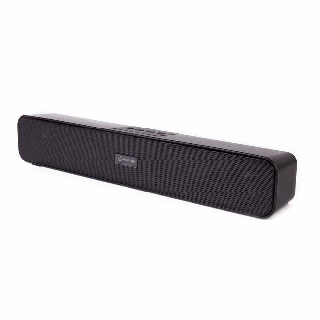 Benson Mini soundbar - Bluetooth - Compact - Zwart - 38 x 6 x 7 cm