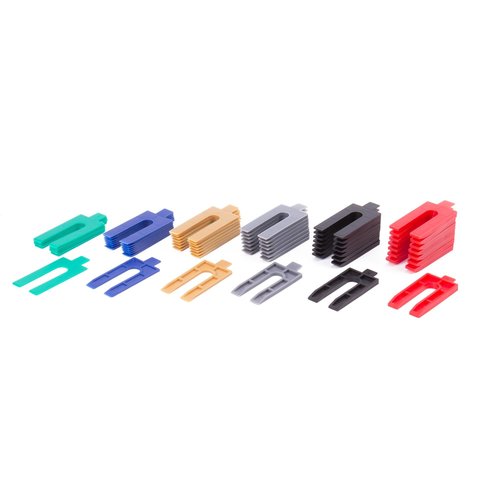 Benson Uitvulplaat - Opvulplaat - 1 tot 6 mm - 48 stuks Benson Uitvulplaat - Opvulplaat - 1 tot 6 mm - 48 stuks