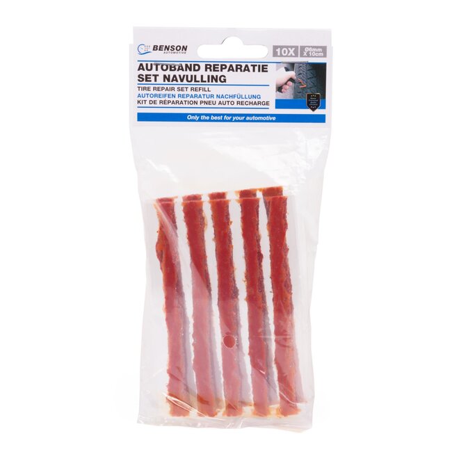 Benson Proppen voor bandenreparatie - 10 stuks - voor gaatjes tot 6 mm - compact en handig