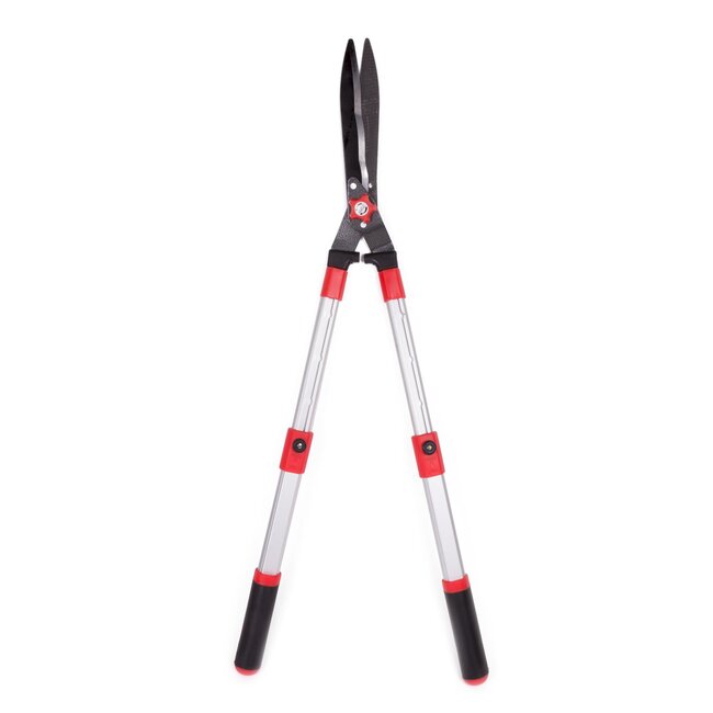 Benson Telescopische heggenschaar - Verstelbare lengte 60-80 cm - Gehard chroom - Tefloncoating - Softgrip handvat