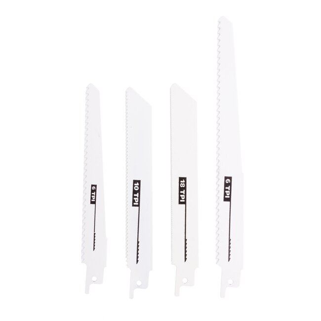 Hofftech Reciprozaagbladen - Diverse materialen - 150 mm en 200 mm - 4 stuks